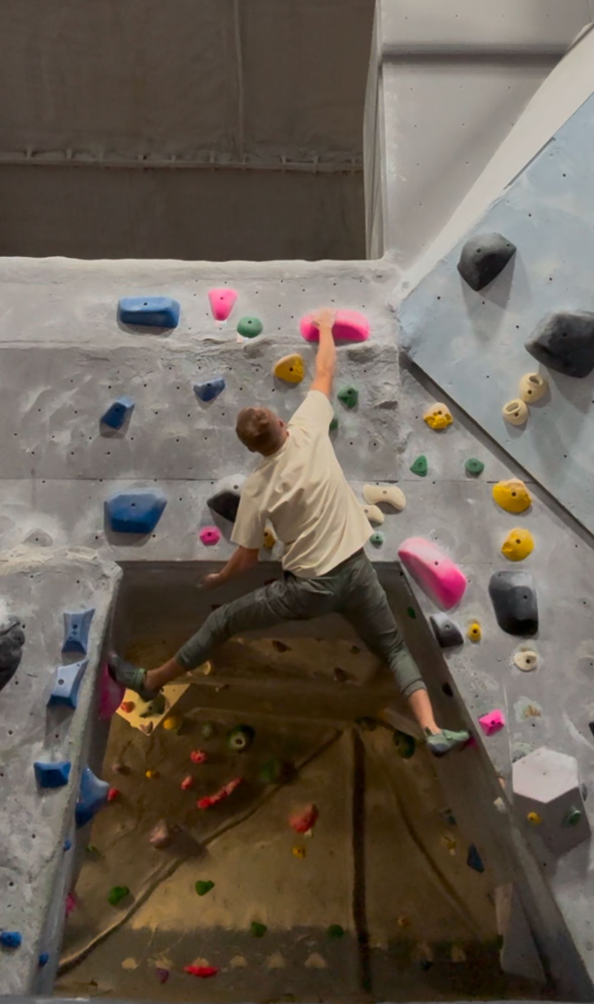 Climbing at my local gym.